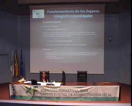 Funcionamento dos &oacute;rganos colexiados municipais. R&eacute;xime de sesi&oacute;ns. Control e fiscalizaci&oacute;n dos &oacute;rganos de goberno